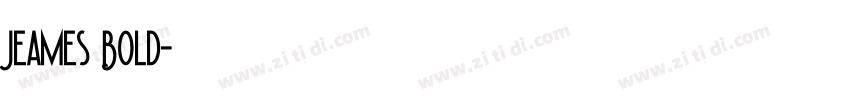 Jeames Bold字体转换